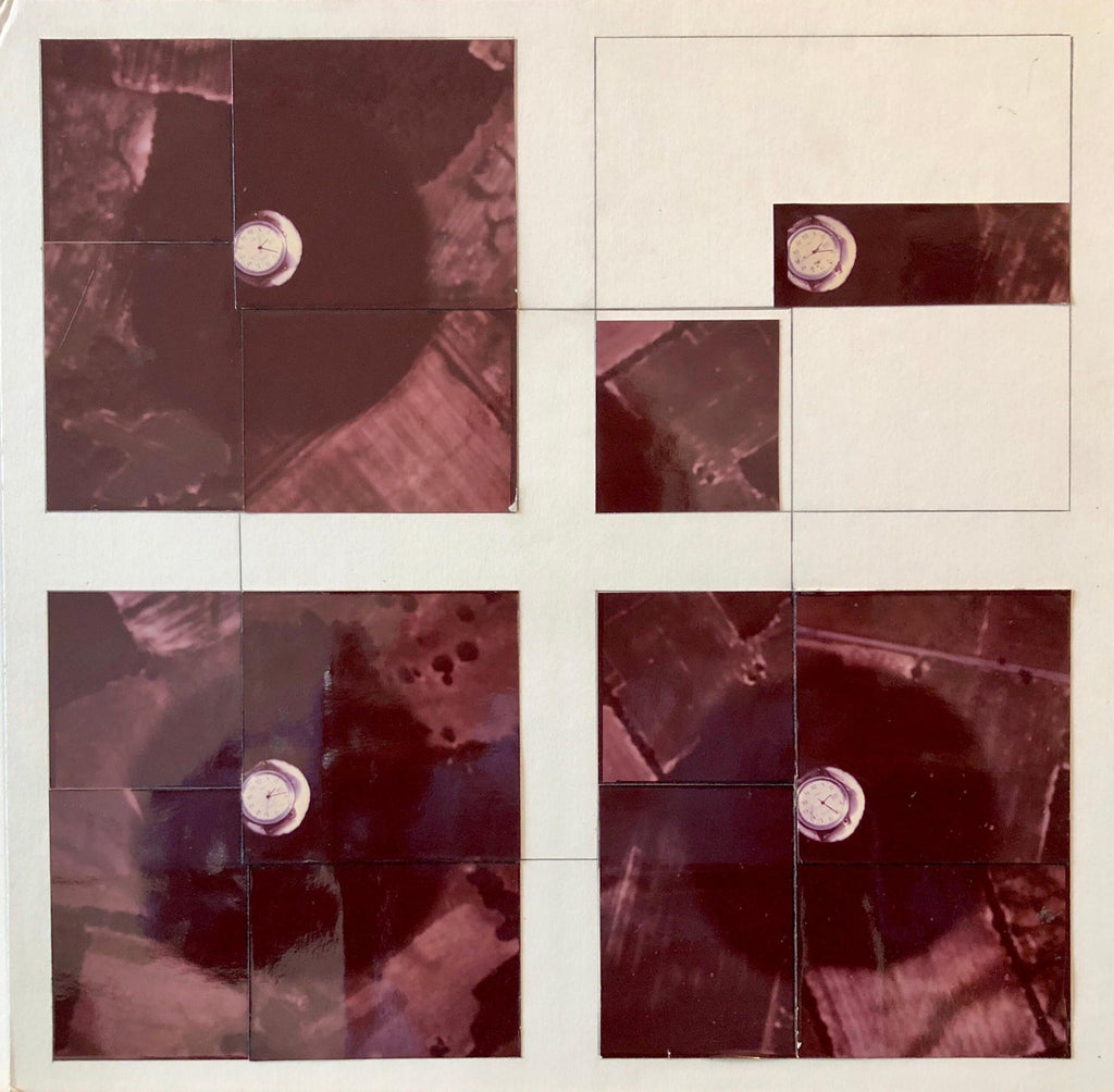 1979 Square Time Indiana, Photo Mosaic Collage Aerial Photograph, Female Aviator