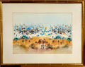 Ben Avram, Israeli Bezalel School Old City Jerusalem Israel Landscape Painting