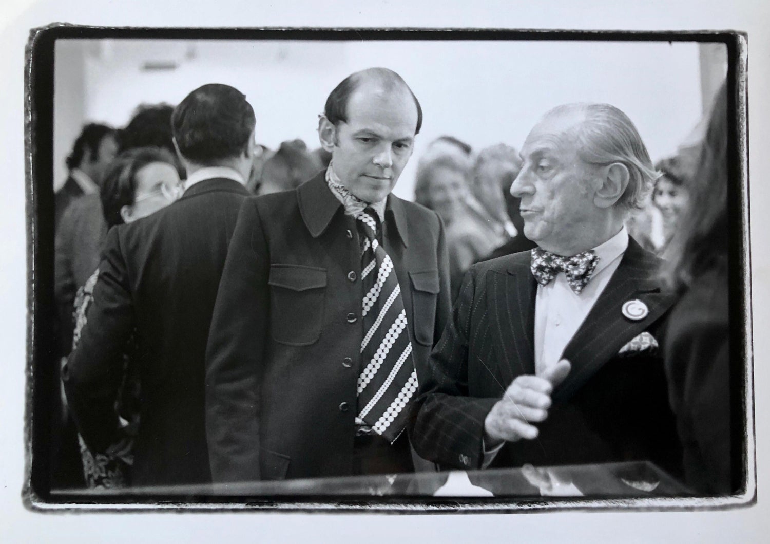 Vintage Print Silver Gelatin Signed Photograph Sidney Janis, Conrad Janis, NYC