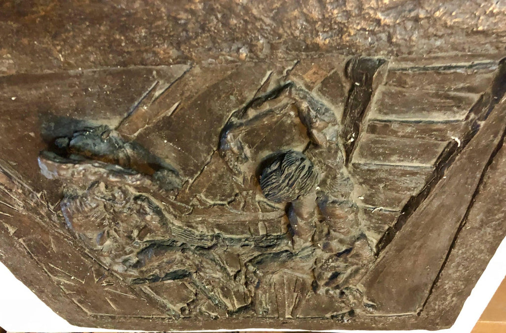Large Bronze Bas Relief Danse Macabre Expressionist Sculpture Totentantz