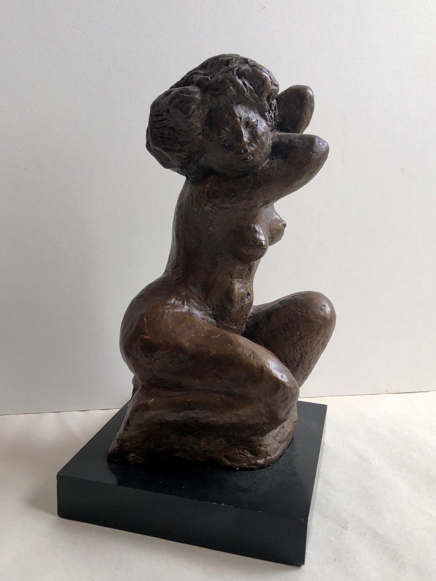 Bronze Female Nude Sculpture Modernist, WPA, New York Chelsea Hotel Artist