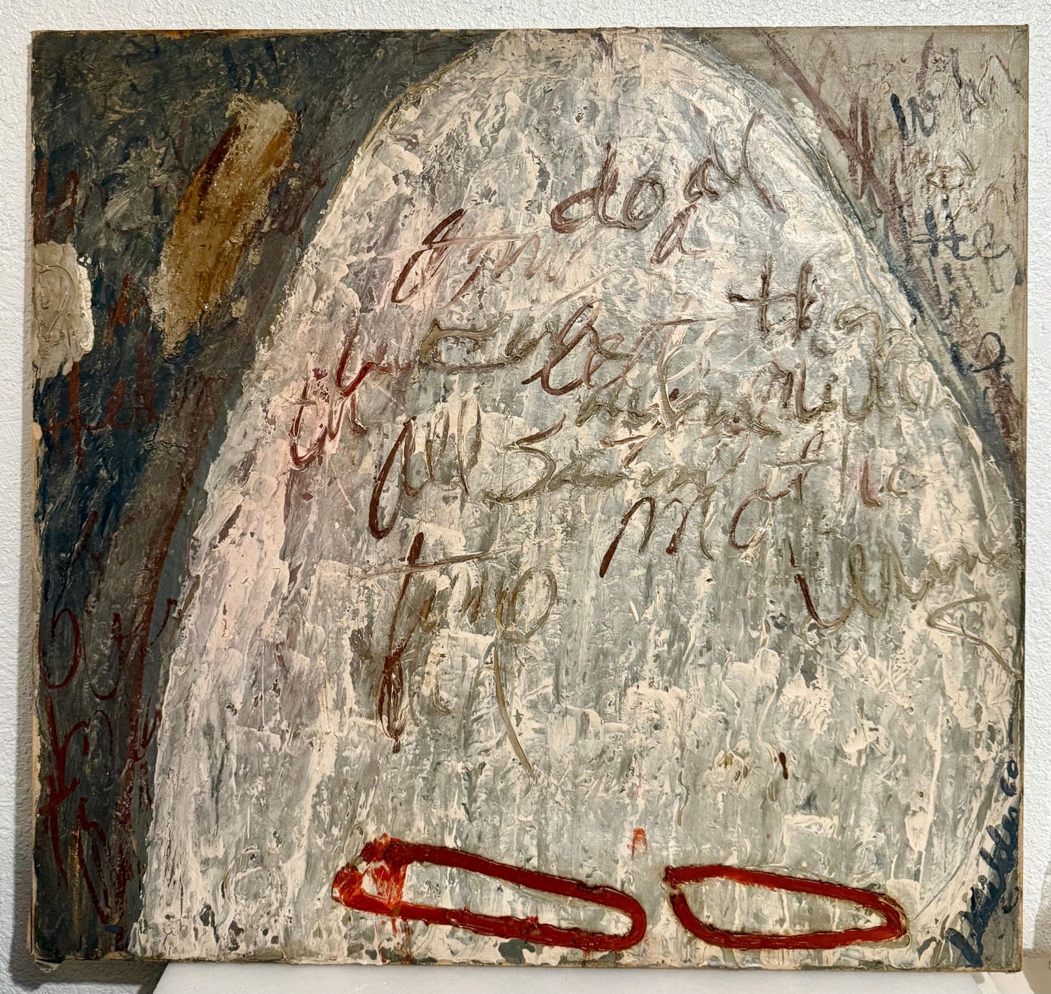 Untitled Composition Abstract Expressionist Oil Painting Jay Milder