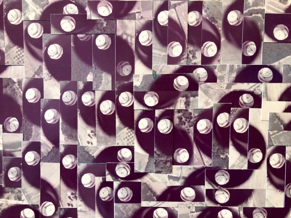 Wrist Watch Abstract Photo Mosaic Collage Aerial Photograph