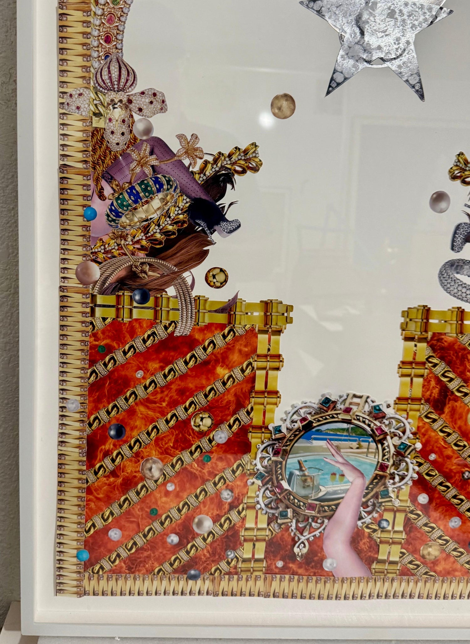 Original Collage Rashaad Newsome Power & Periphery Nigeria Marlborough Gallery