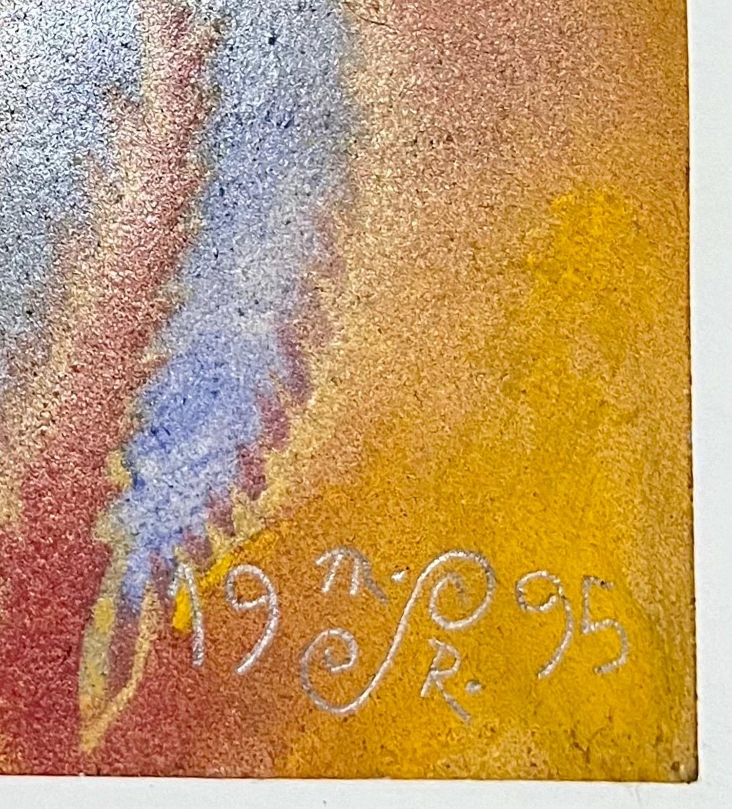 Abstract Surrealist Spray Paint Mixed Media Painting Mason Rader Outsider Art