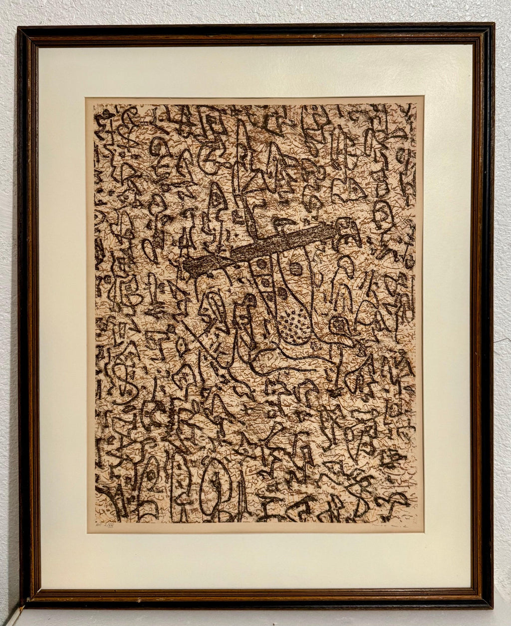 Max Ernst Dada Surrealist Hand Signed Lithograph Poster for a Jewish Museum