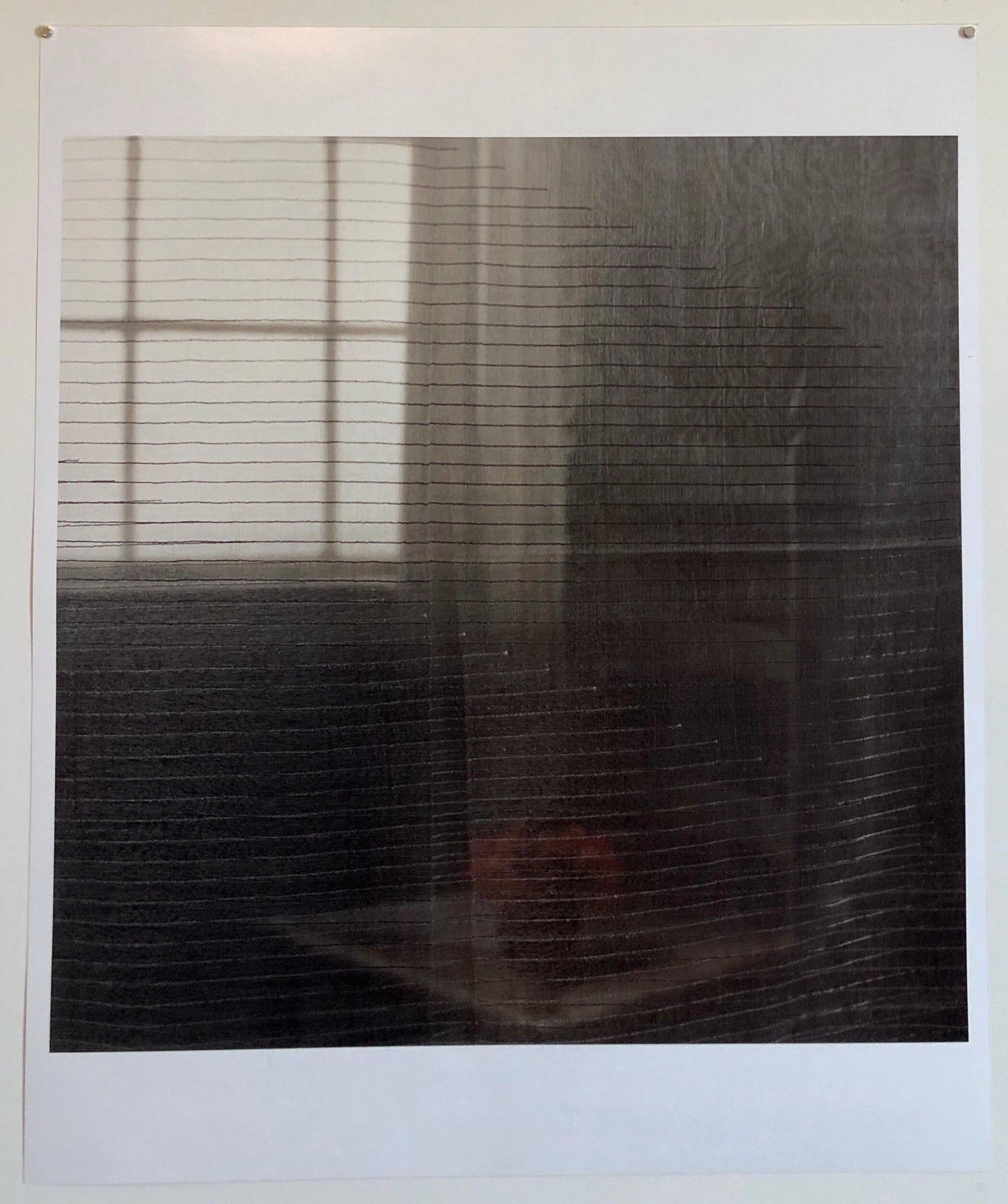 Gray Afternoon, Large Format Flower Photo 24X20 Color Photograph Beach House