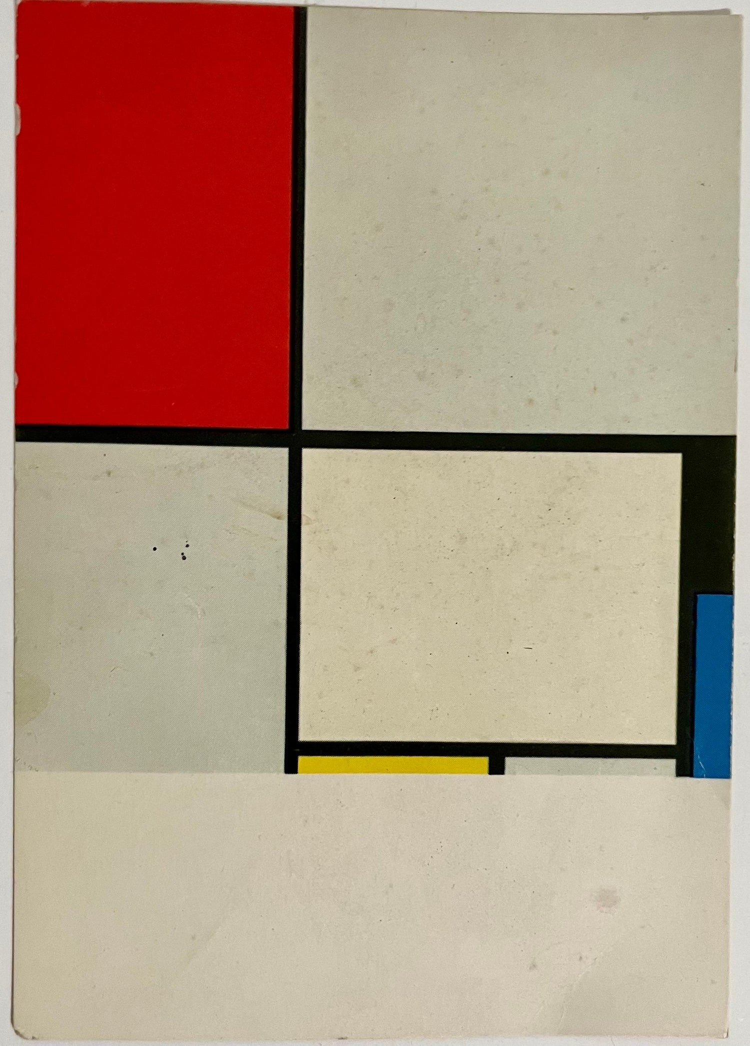 Feminist Surrealist French Abstract Apres Mondrian Oil Painting Myriam Bat Yosef