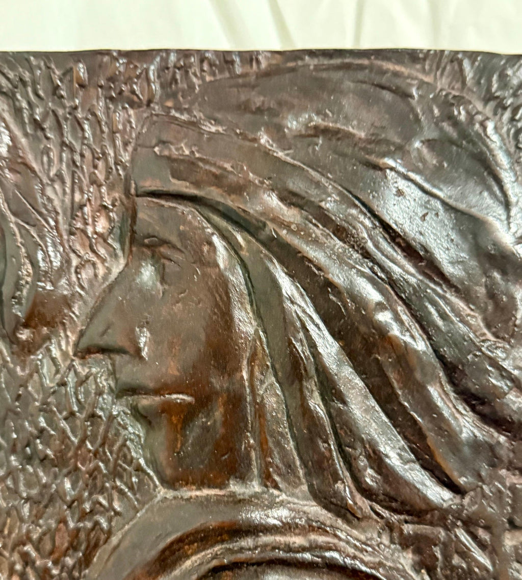 Bronze Sculpture Wall Relief Judaica Jewish Matriarchs Modernist Leonard Baskin