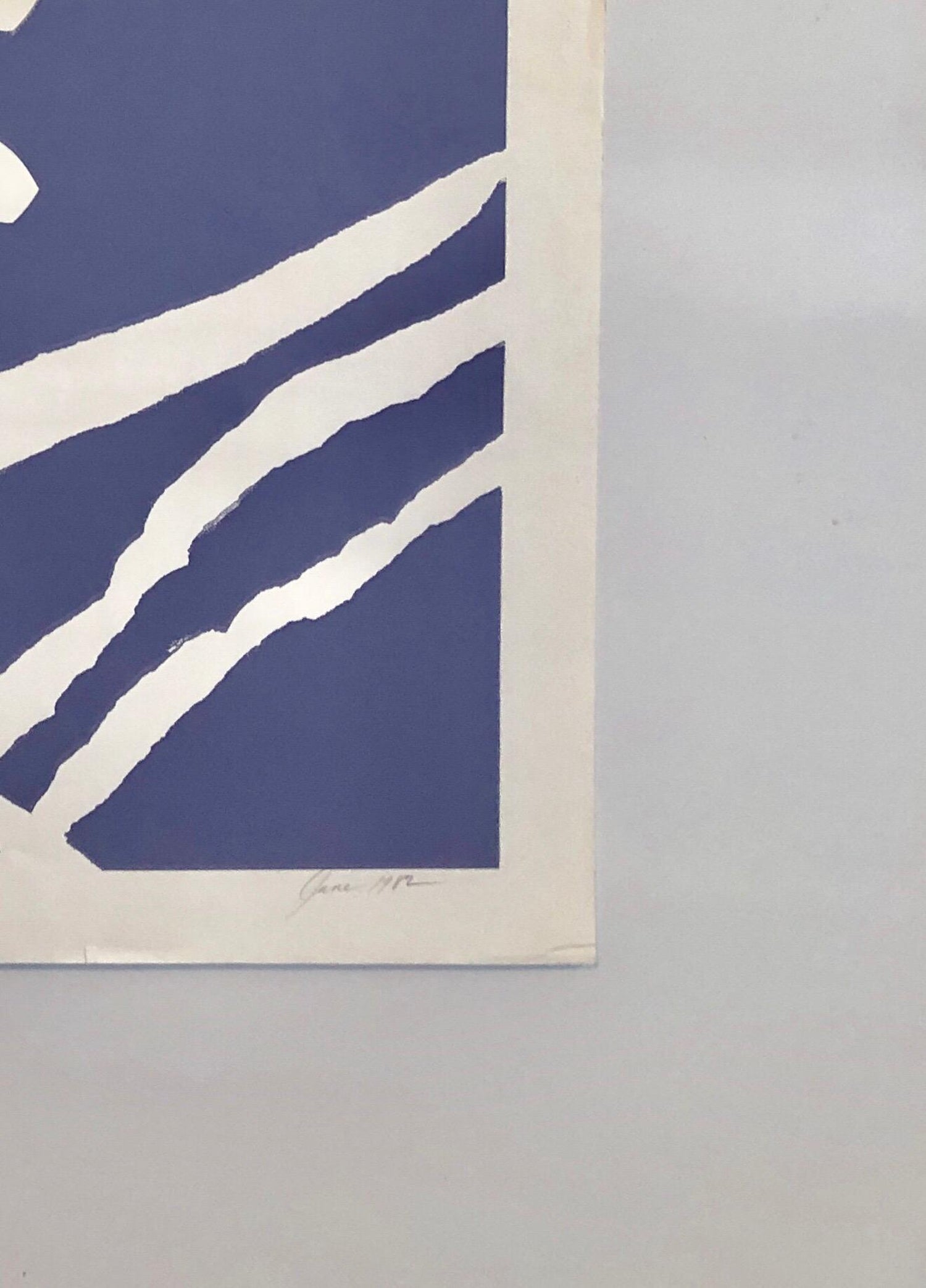 Motif (Purple), African American Artist Viola Leak Woodcut or Silkscreen Print