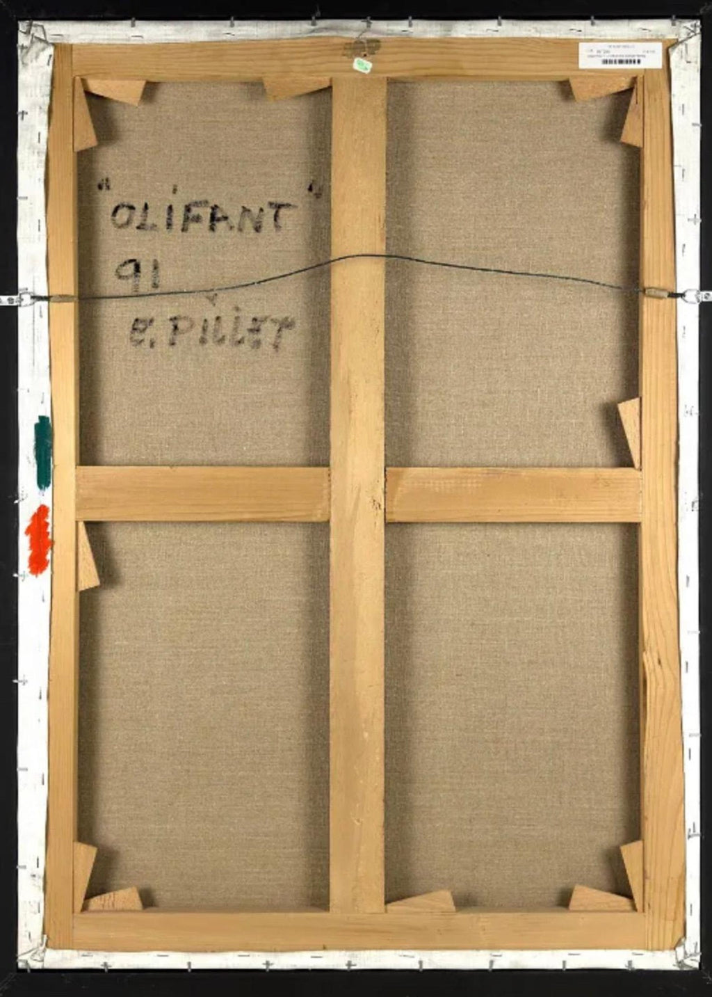 French Post War Geometric Abstract Oil Painting Kinetic Op Art Edgard Pillet