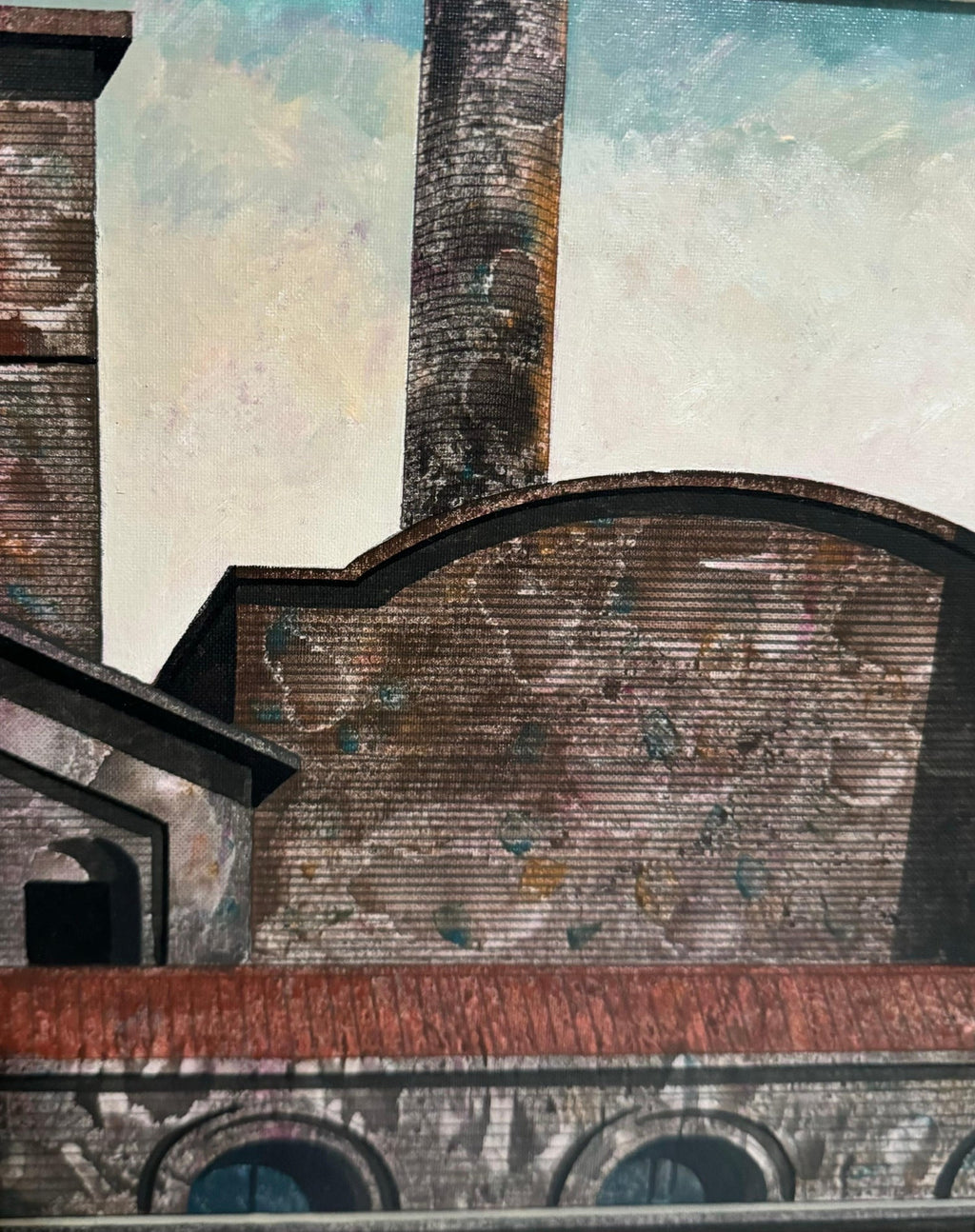Oil Painting Italian Cityscape Rome Architecture Tonino Antonio Caputo