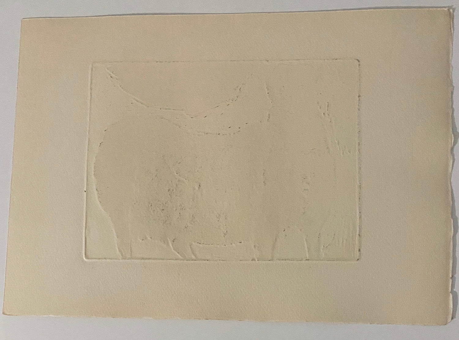 Beast With Tree In Stomach, American Modernist Abstract Etching