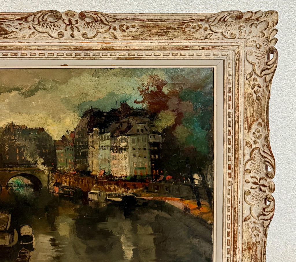 Expressionist Oil Painting Paris Scene View Architectural Visionism Olivier Foss