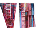 Bruce Robbins Large Abstract Diptyque Ladder Sculpture Painting "Jerusalem" 1981