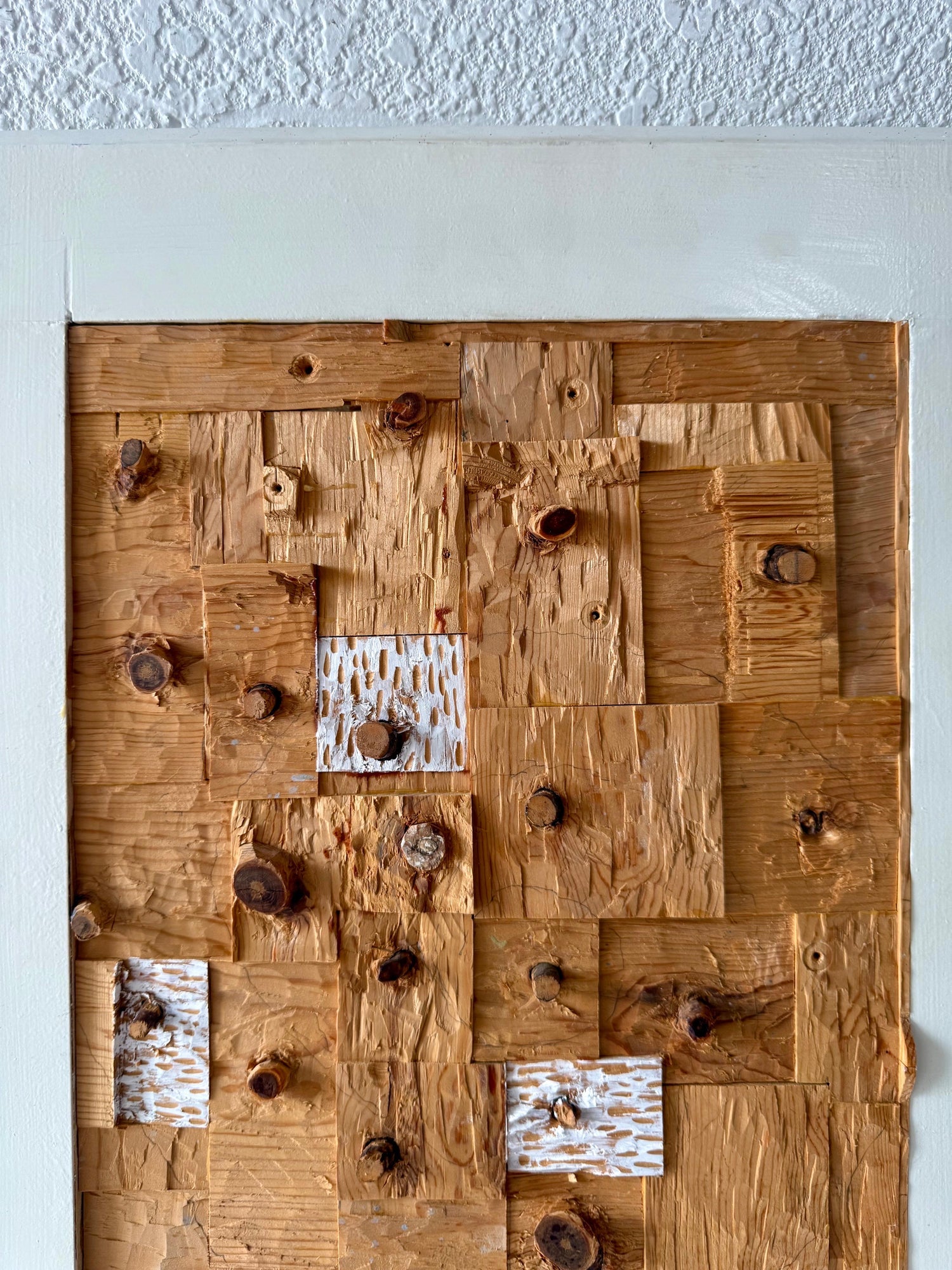 Painted Wood Assemblage Abstract Art Sculpture Painting Gordon Powell Modernist