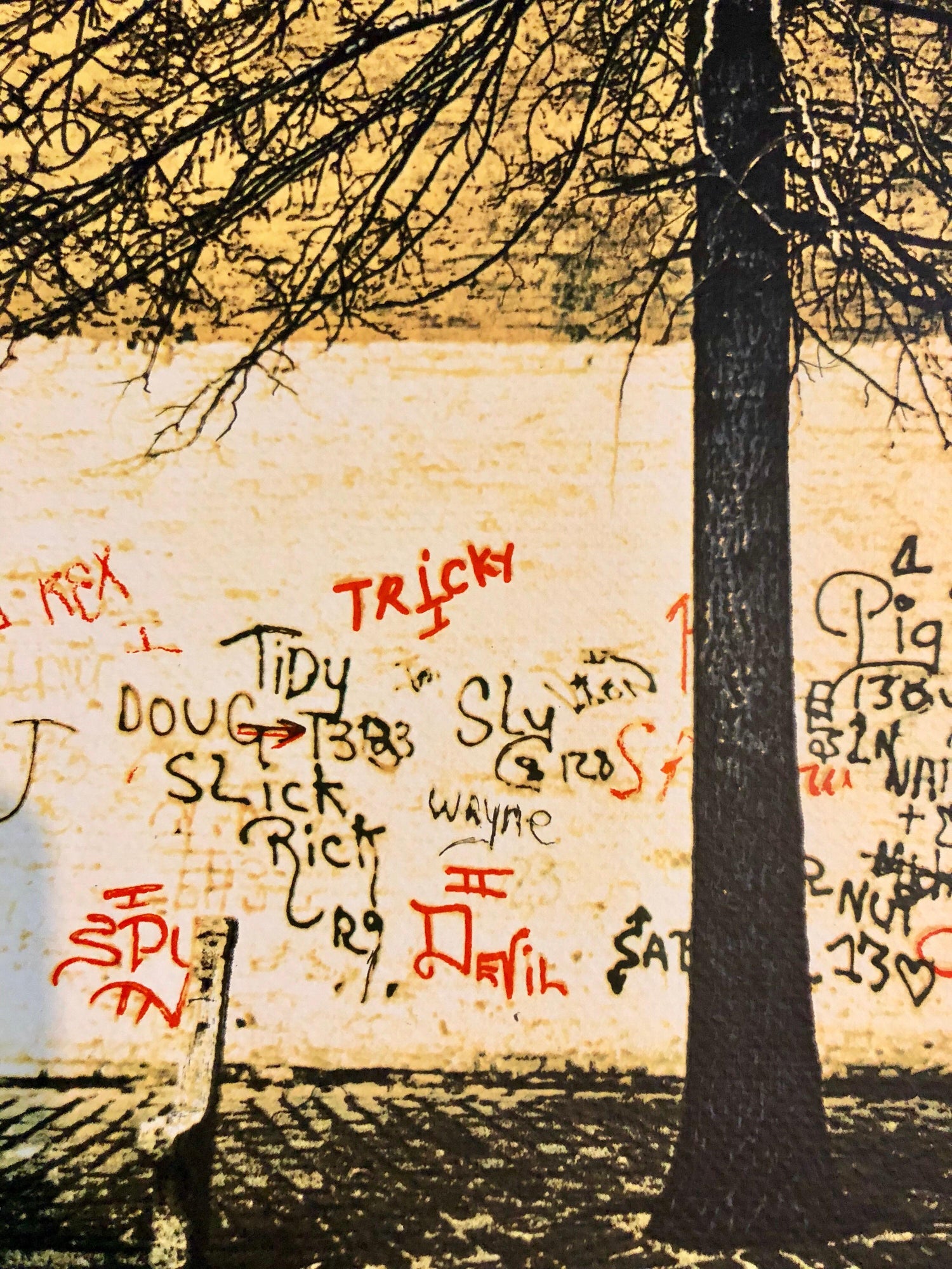 Graffiti Art Photograph Silkscreen Print Park New York City 1970s Pop Art