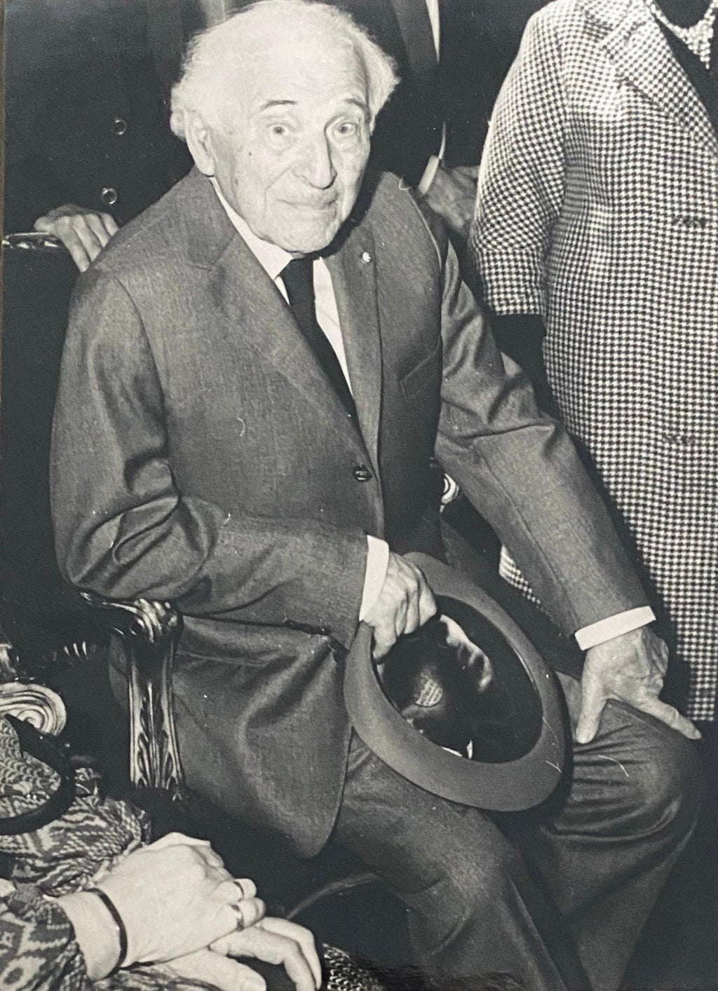 Black And White Photograph Of Marc Chagall 1978