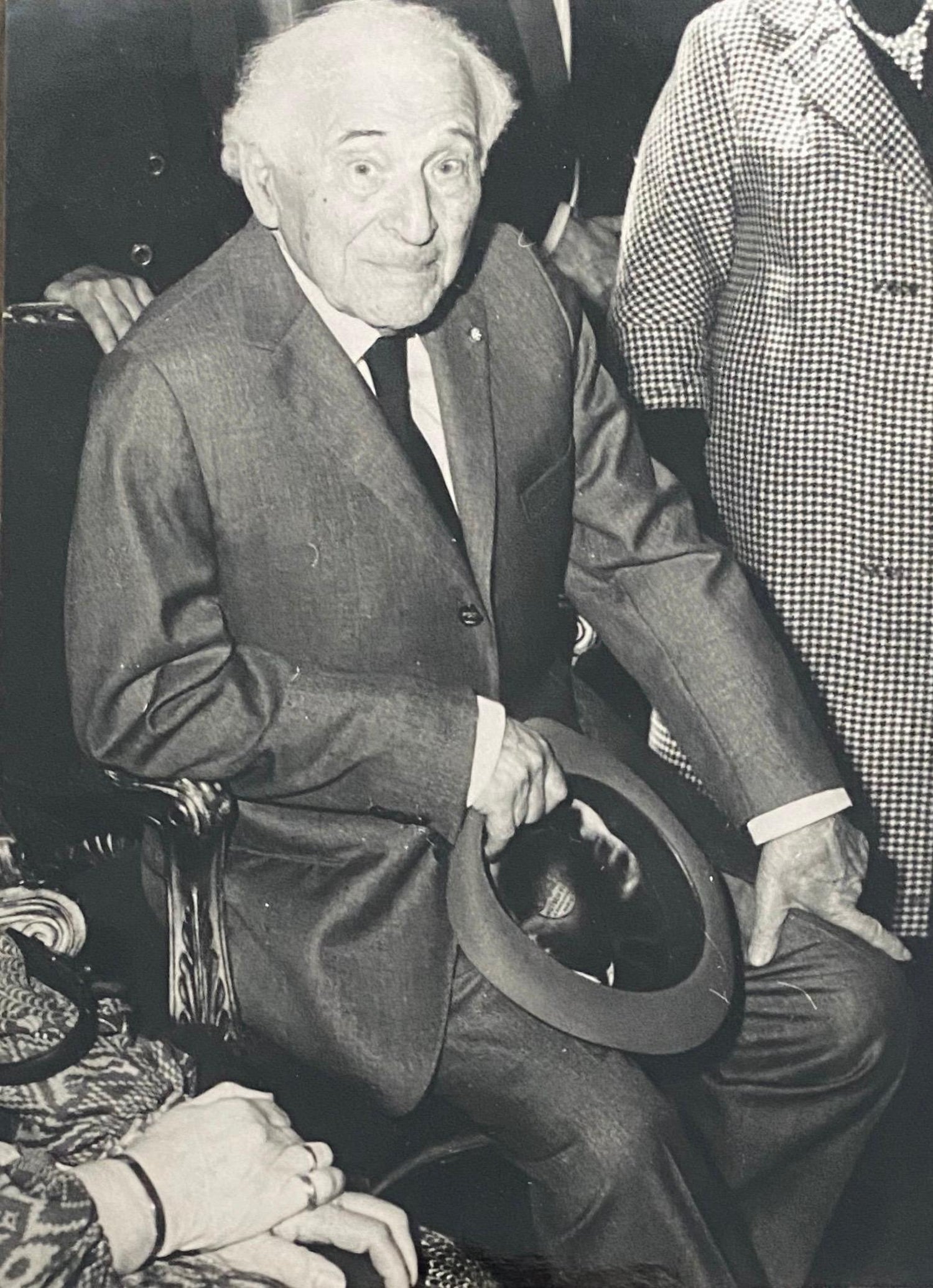 Black And White Photograph Of Marc Chagall 1978