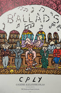 Vintage Galerie Alexandre Iolas Ballads Poster William Copley CPLY Mourlot Litho