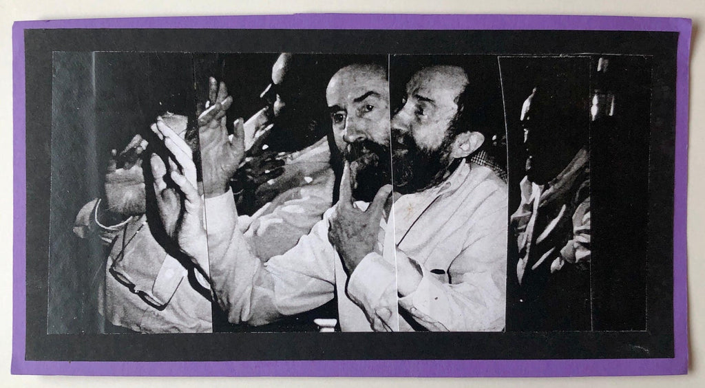 Vintage Abstract Expressionist Hyman Bloom Photo Collage Assemblage Photograph