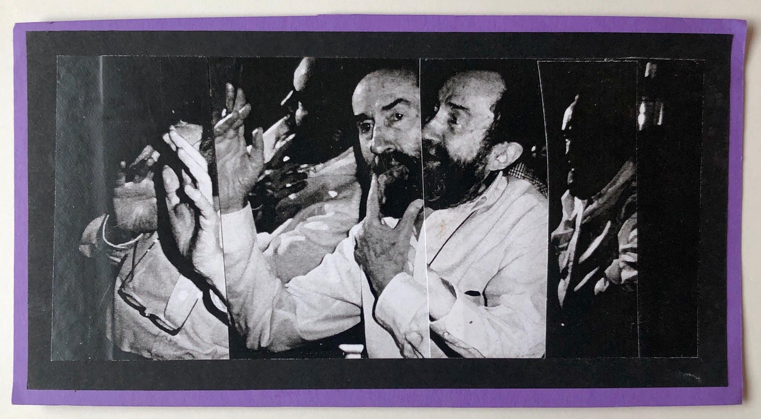 Vintage Abstract Expressionist Hyman Bloom Photo Collage Assemblage Photograph