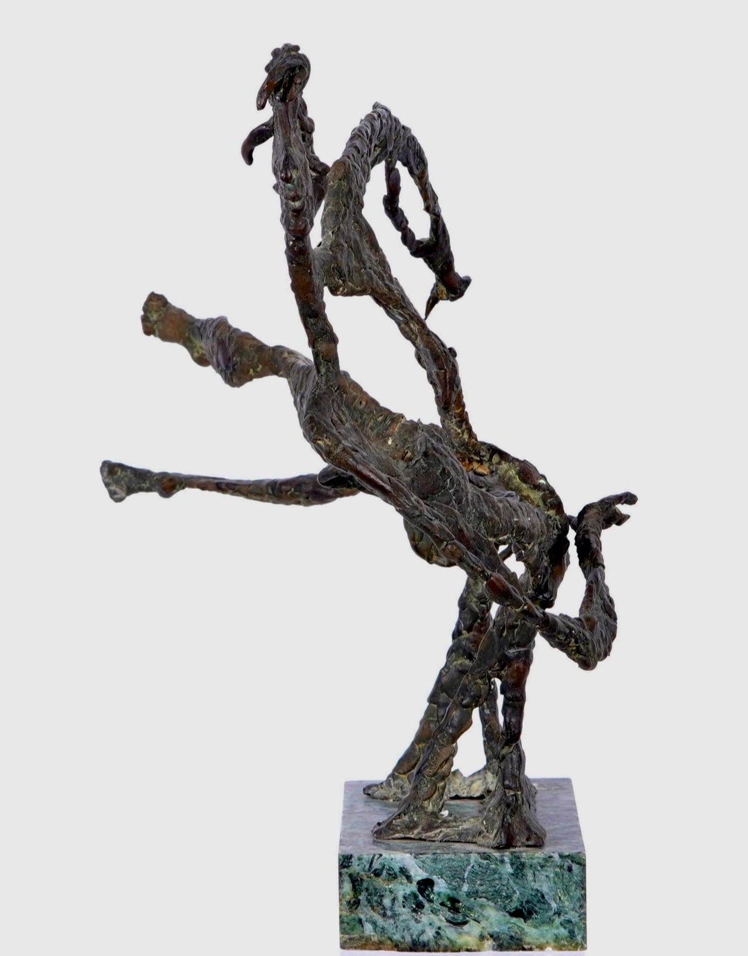 Bronze Sculpture Abstract Figurative Woman Modernist Robert Laurent WPA Artist