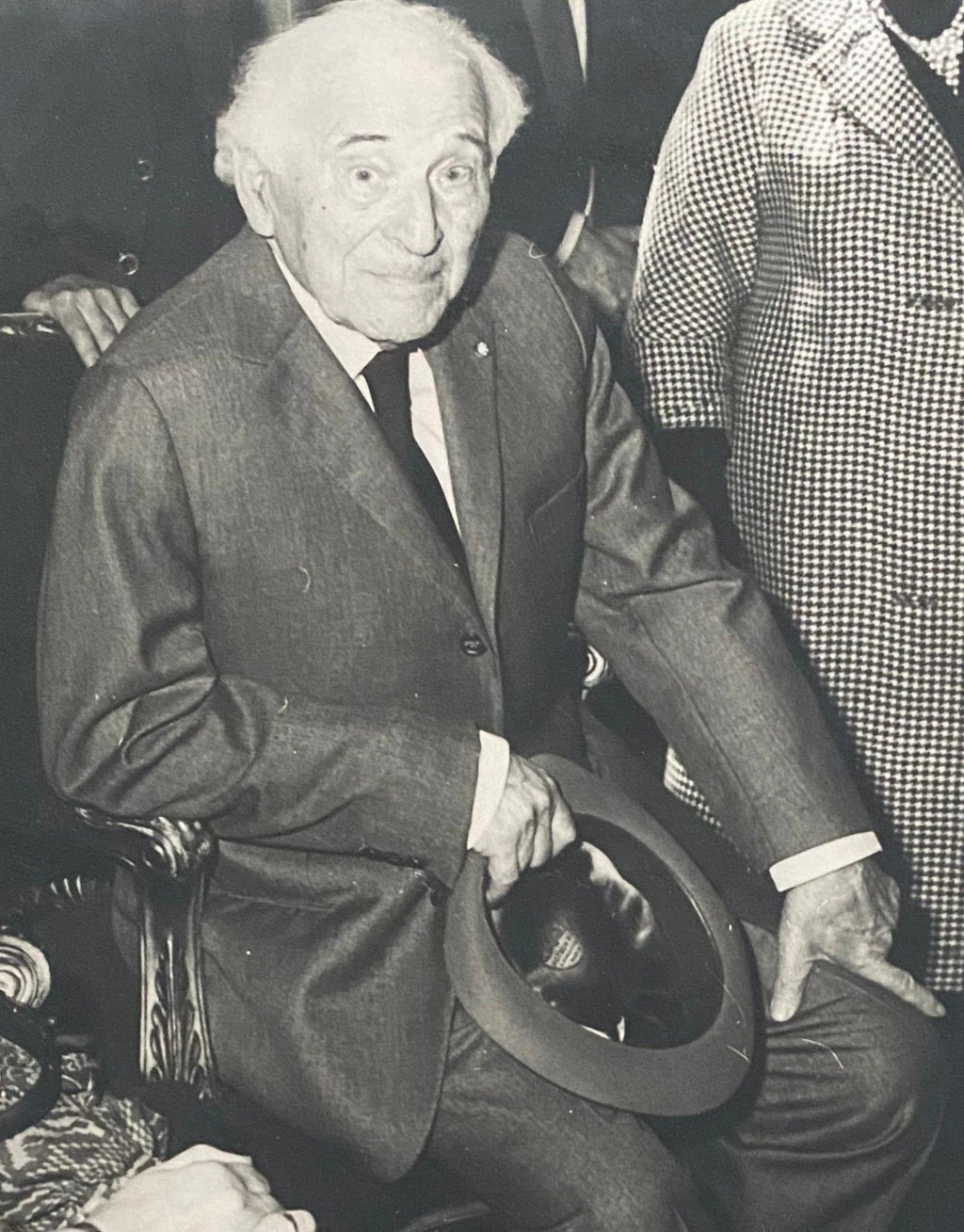 Black And White Photograph Of Marc Chagall 1978