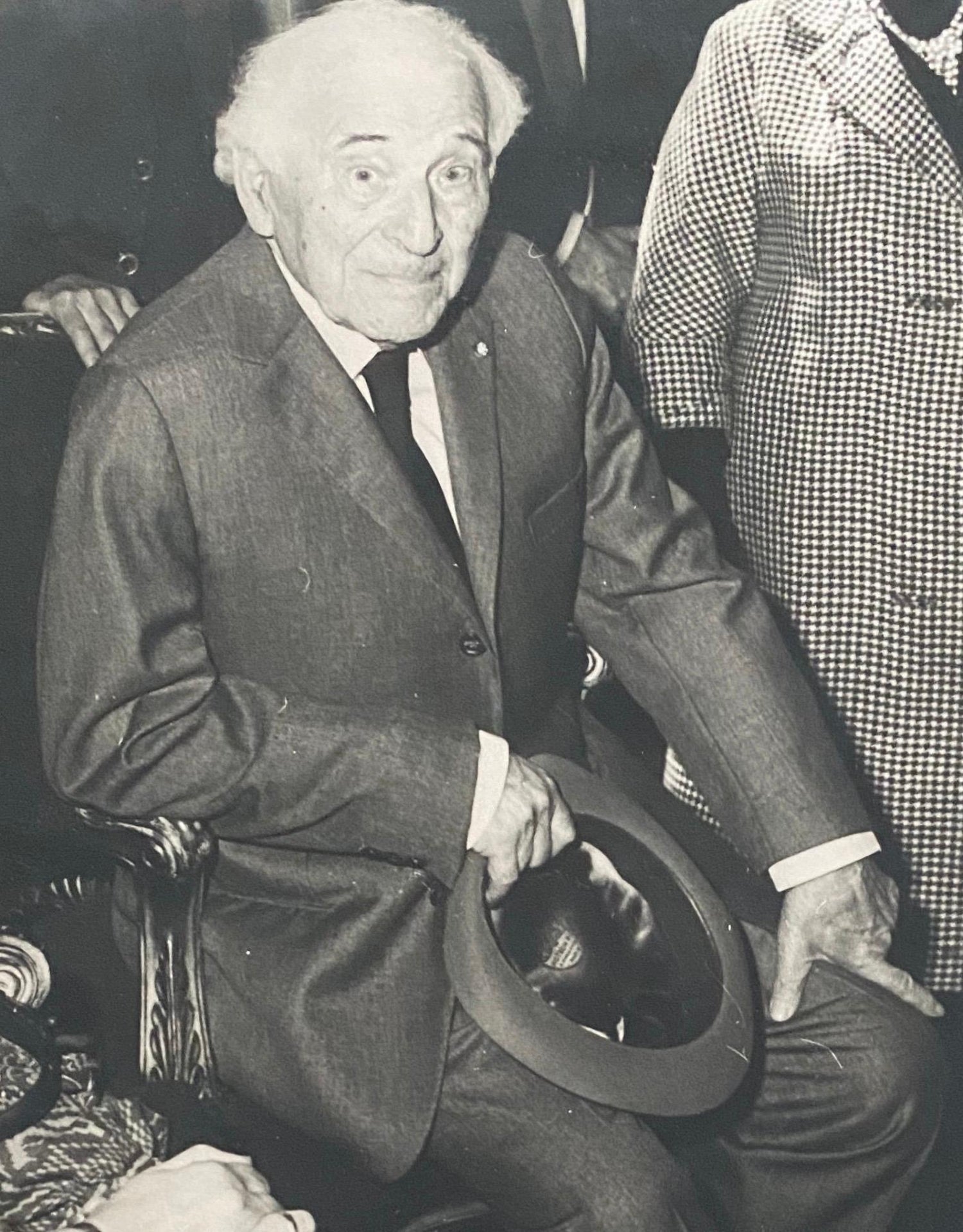 Black And White Photograph Of Marc Chagall 1978