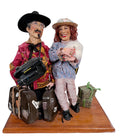 Hungarian Israeli Tourists Diorama Folk Art Doll Judaica Sculpture Magda Watts