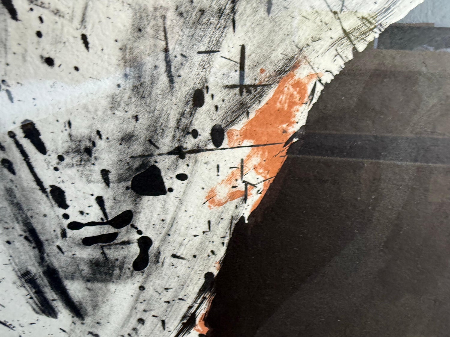 Large Robert Motherwell Lithograph Abstract Expressionist Lament for Lorca 1982