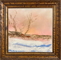 Abstract Impressionist Sunset in December Oil Painting Reginald Pollack