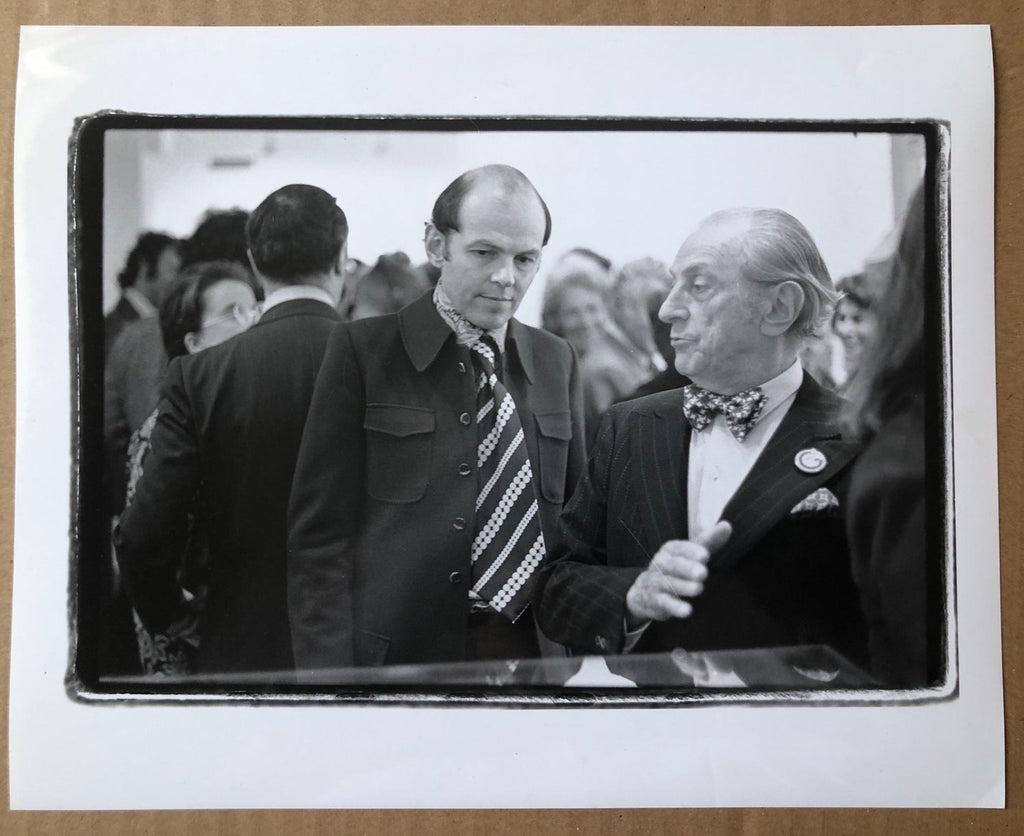 Vintage Print Silver Gelatin Signed Photograph Sidney Janis, Conrad Janis, NYC