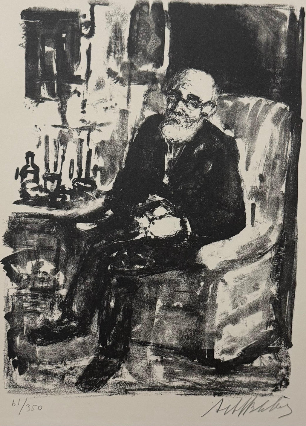 Lithuanian French Artist Arbit Blatas Lithograph Edouard Vuillard Ecole D'Paris