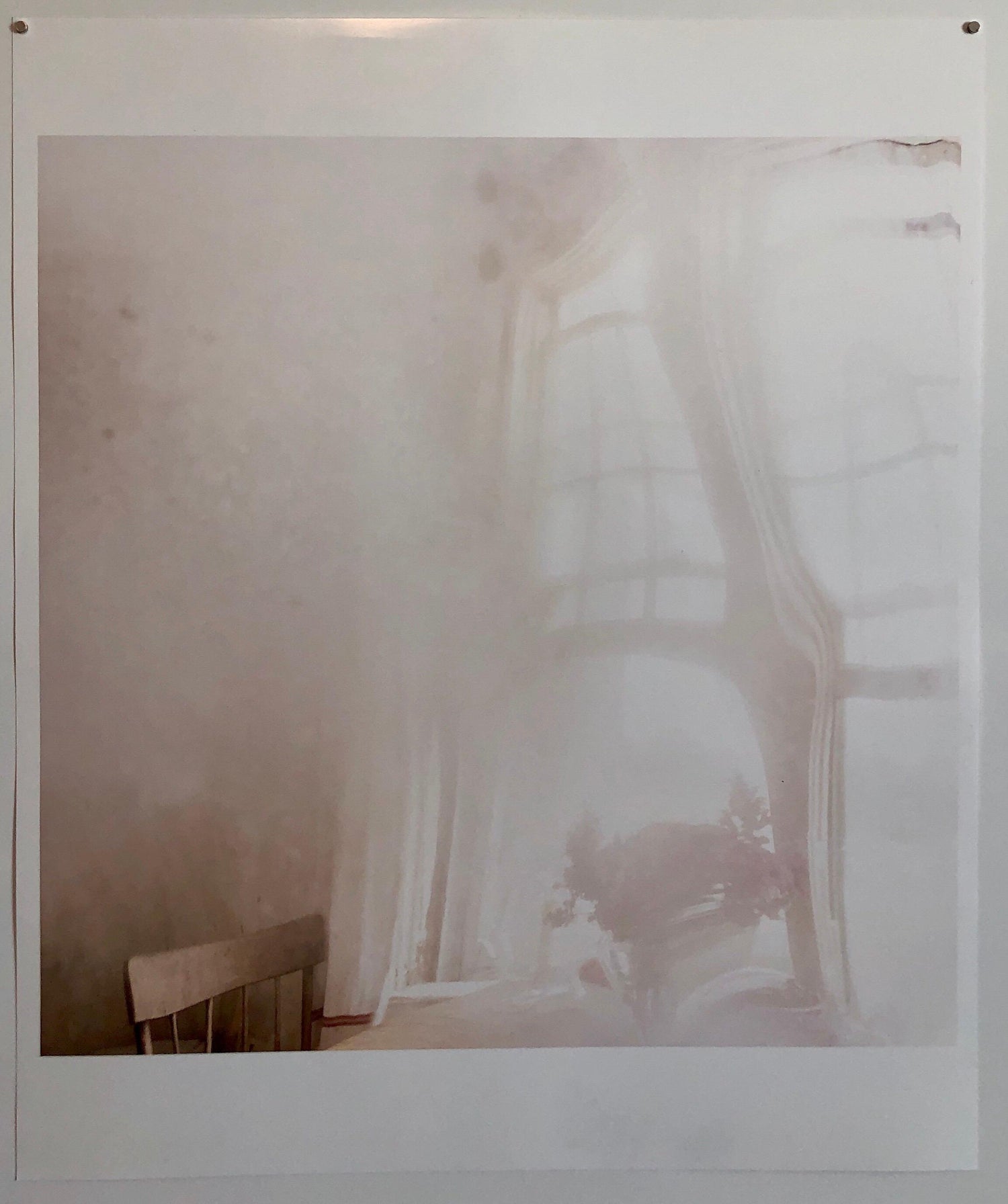 Deep Fog, Misty, Moody Large Format Photo 24X20 Color Photograph Beach House