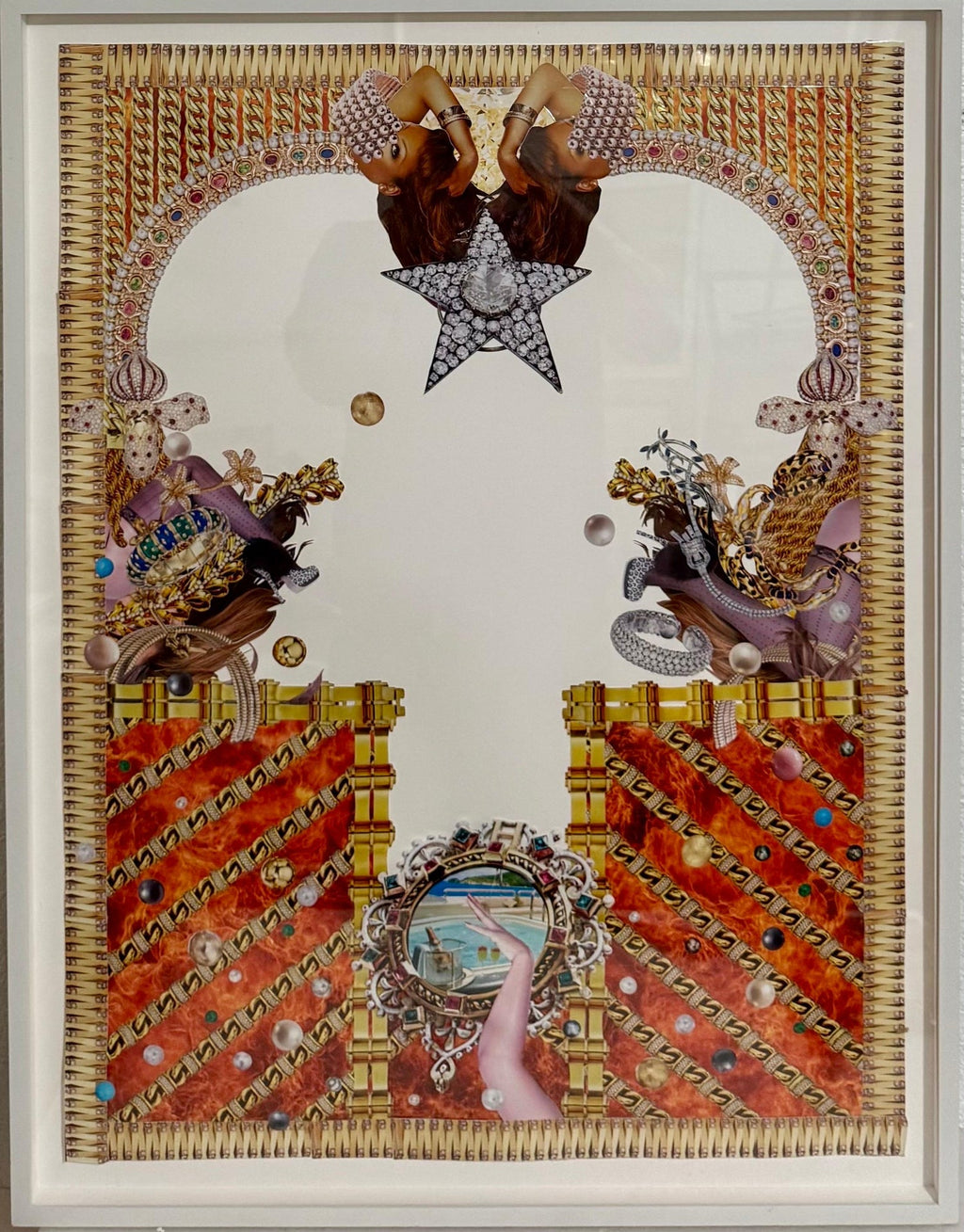 Original Collage Rashaad Newsome Power & Periphery Nigeria Marlborough Gallery