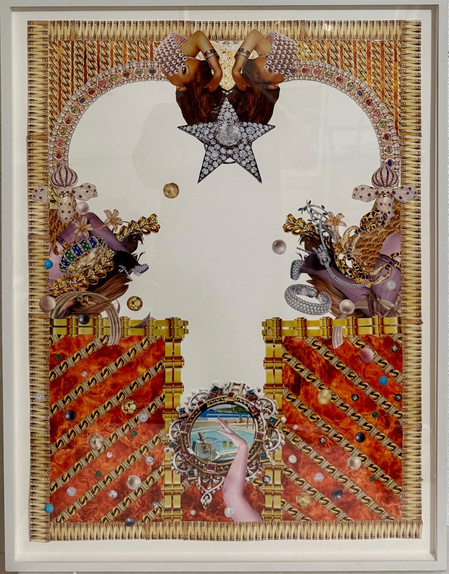 Original Collage Rashaad Newsome Power & Periphery Nigeria Marlborough Gallery