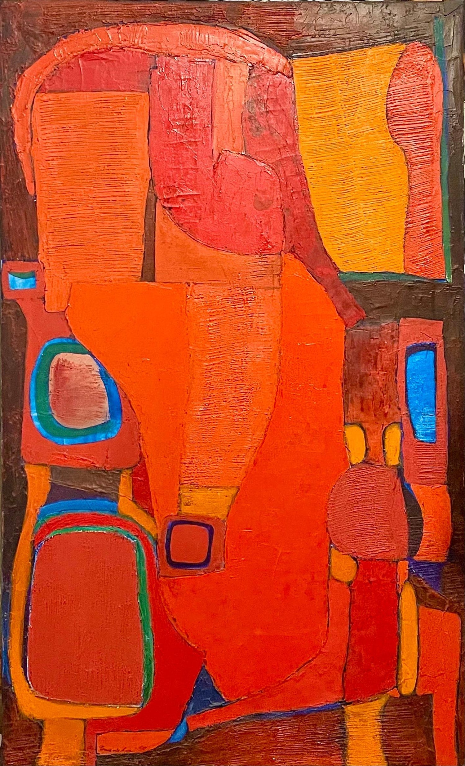 Peruvian Expressionist Oil Painting Miguel Aybar Modernist Latin American Art