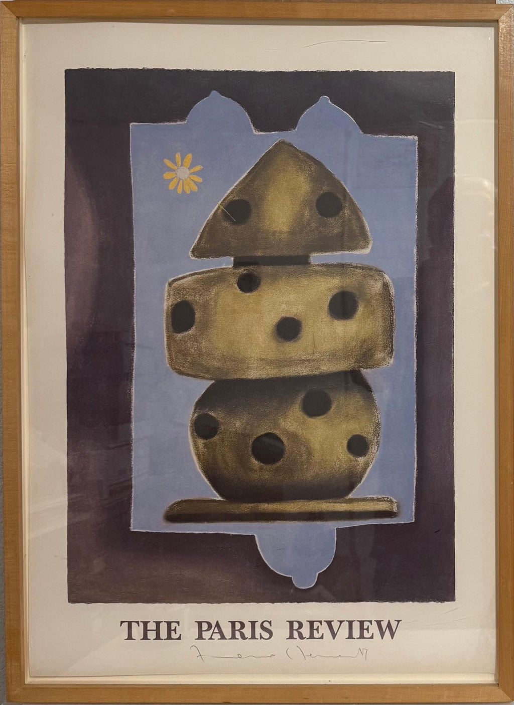 Paris Review Lithograph Francesco Clemente Neo Expressionist Italian Avant Garde