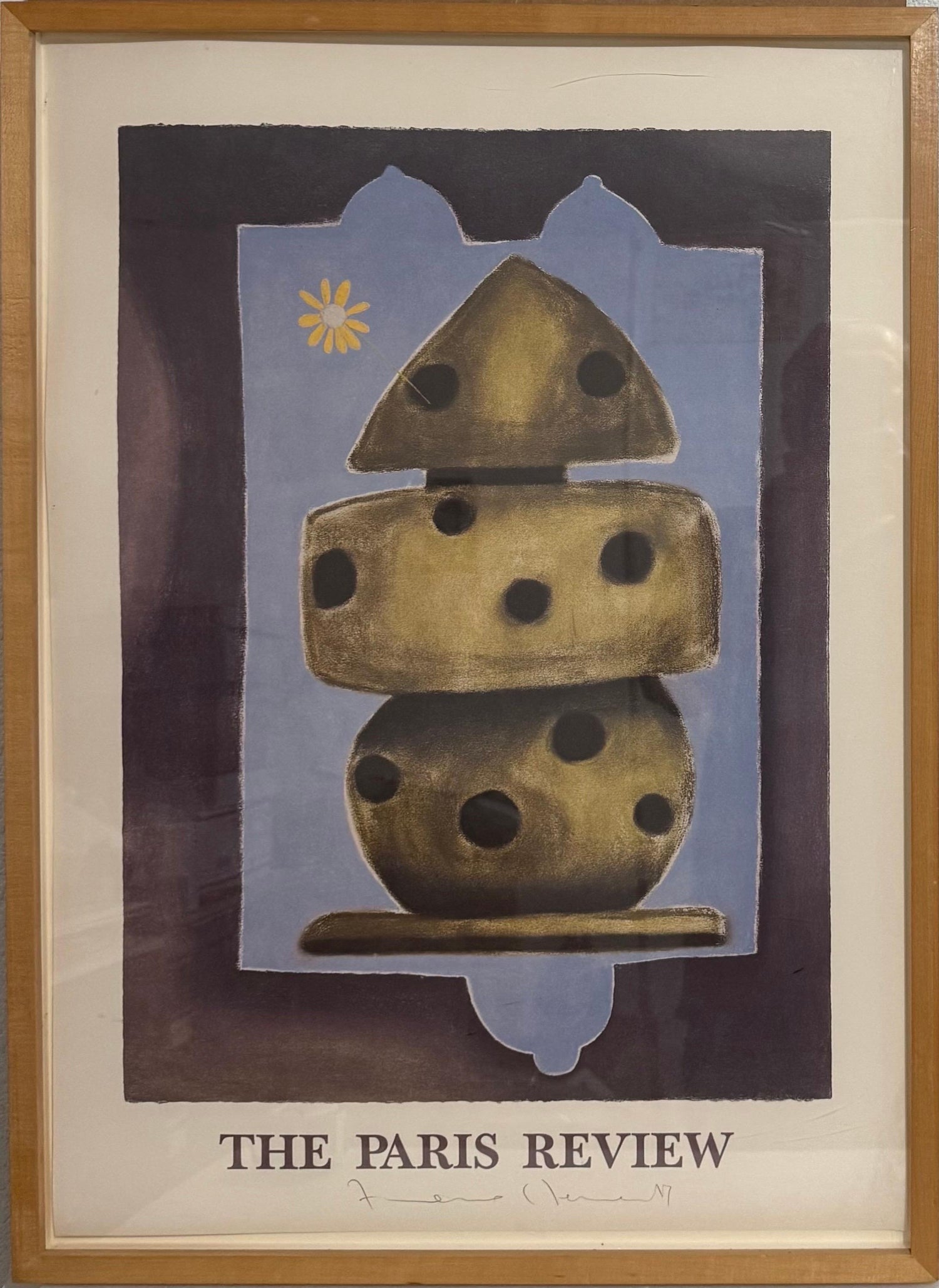 Paris Review Lithograph Francesco Clemente Neo Expressionist Italian Avant Garde