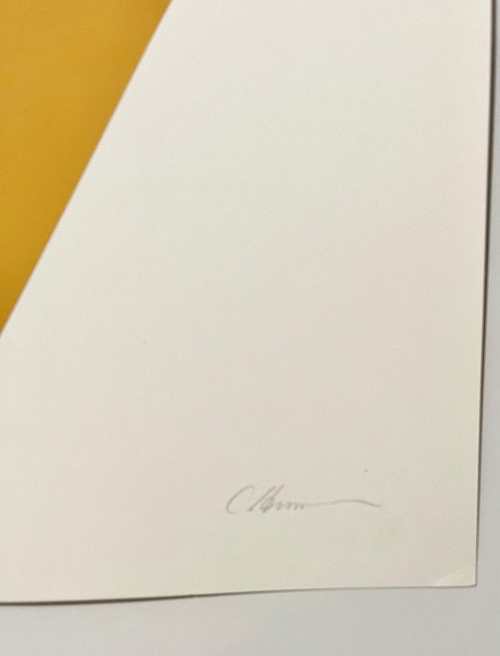 1969-71 Abstract Minimalist Color Silkscreen Print Charles Hinman On The Bowery