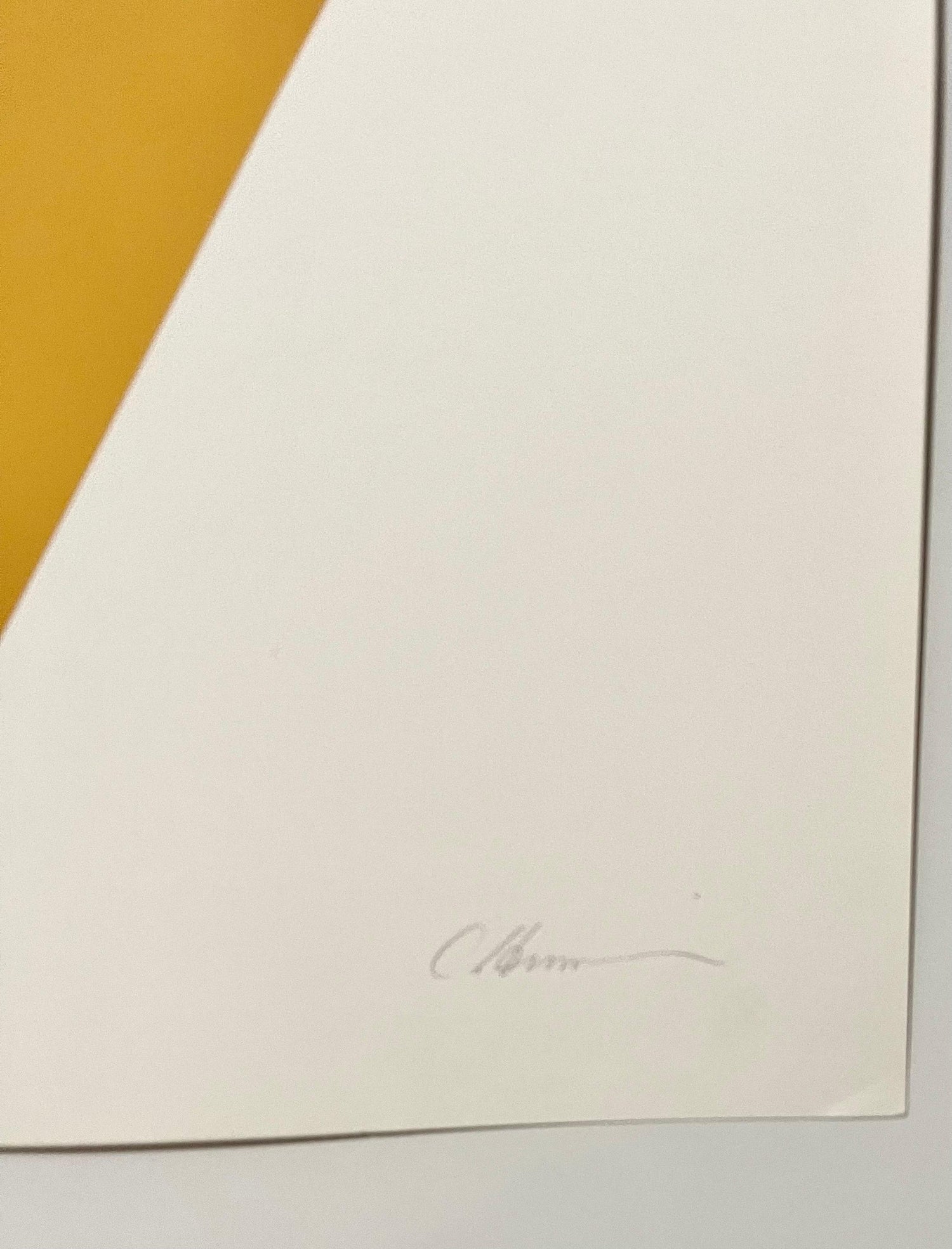 1969-71 Abstract Minimalist Color Silkscreen Print Charles Hinman On The Bowery