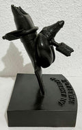 "American Marriage" Painted Bronze Outsider Assemblage Sculpture Signed Marmol