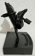 "American Marriage" Painted Bronze Outsider Assemblage Sculpture Signed Marmol