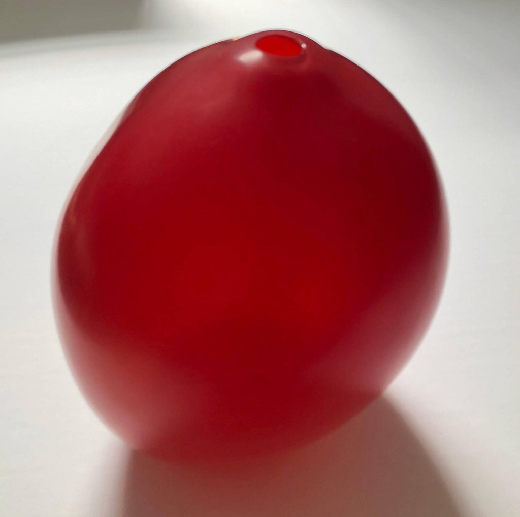 Masterpiece Swiss Contemporary Blown Matte Glass Sculpture Vase