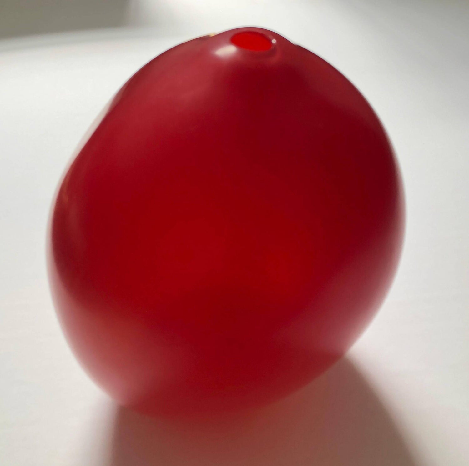 Masterpiece Swiss Contemporary Blown Matte Glass Sculpture Vase