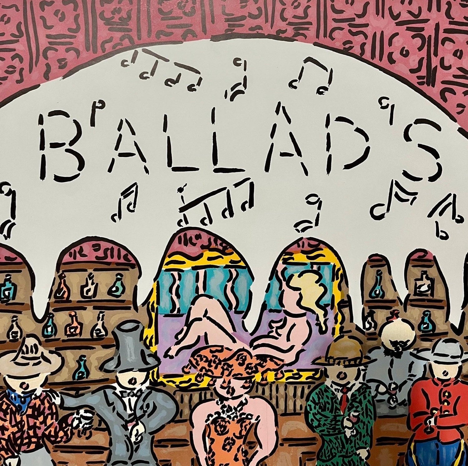 Vintage Galerie Alexandre Iolas Ballads Poster William Copley CPLY Mourlot Litho