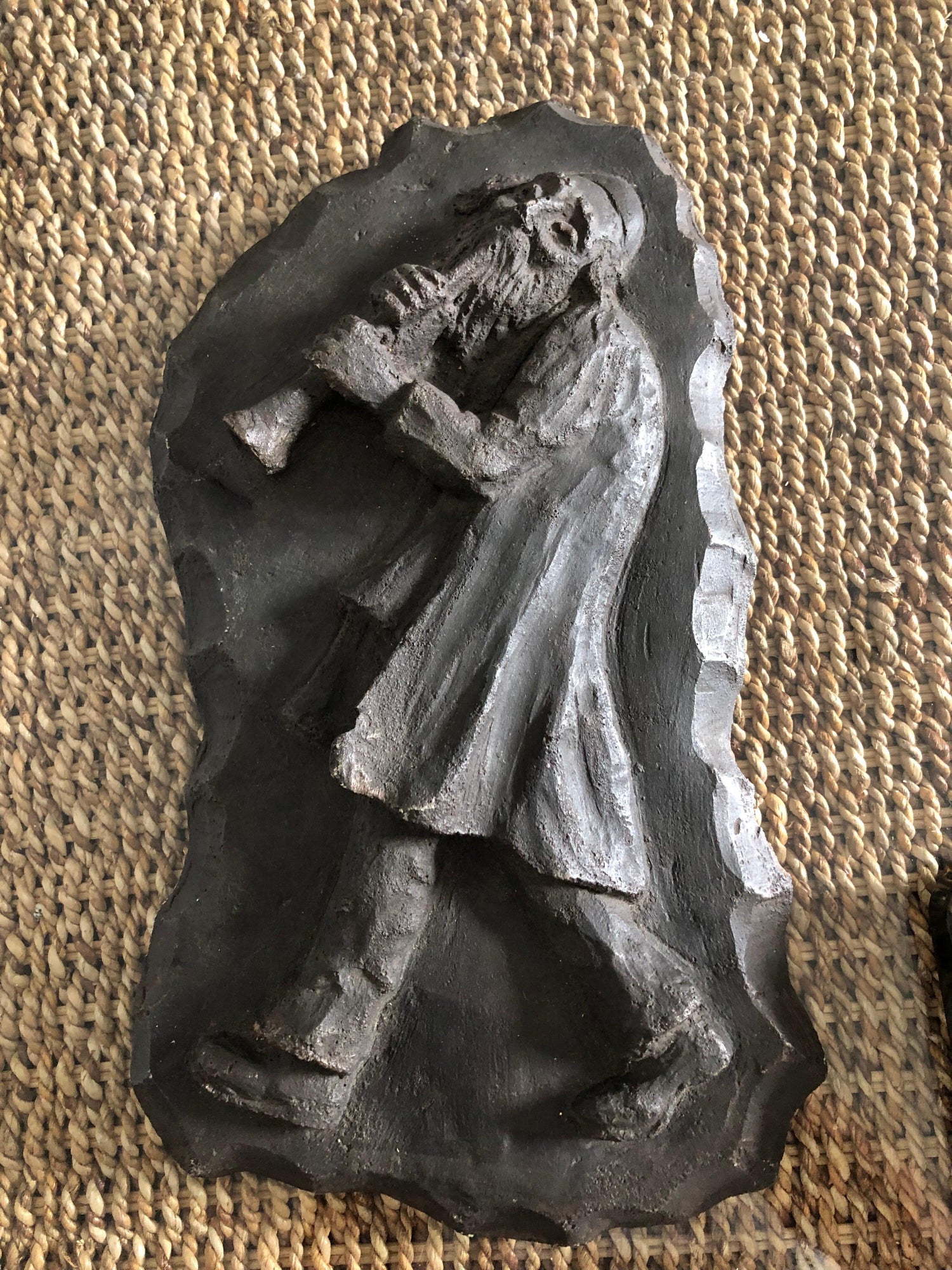 French Painted Maquette for Sculpture Judaica Klezmer Musician
