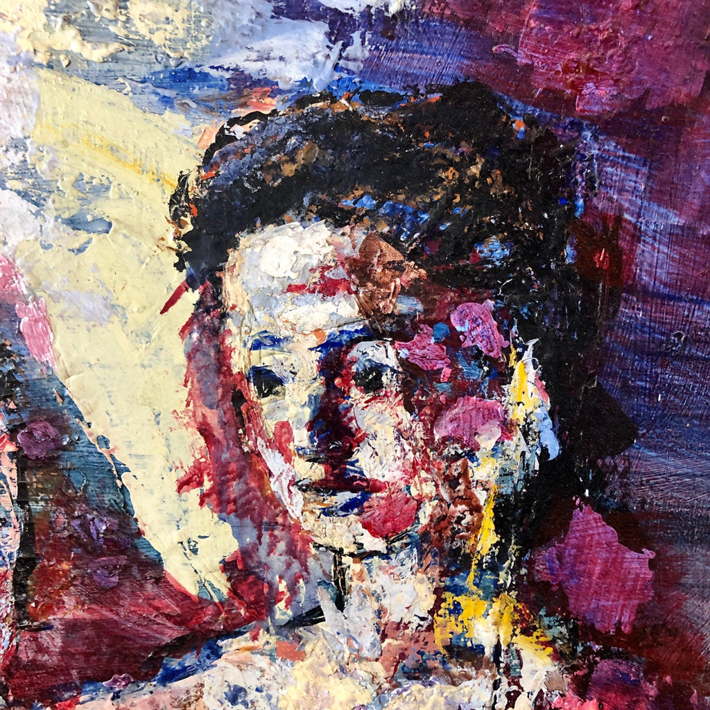 Family Portrait, Large Surrealist Oil Painting Mother, Children, Neo Surrealism