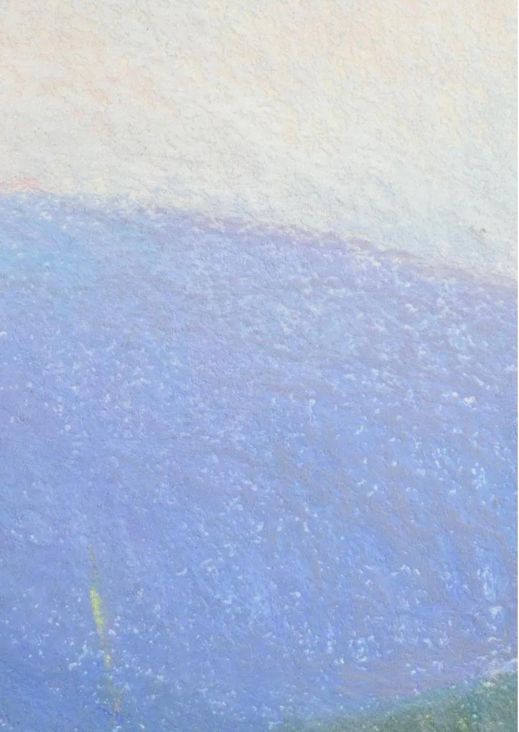 Large Pastel Landscape Purple Mountains Landscape American Modernist Painting